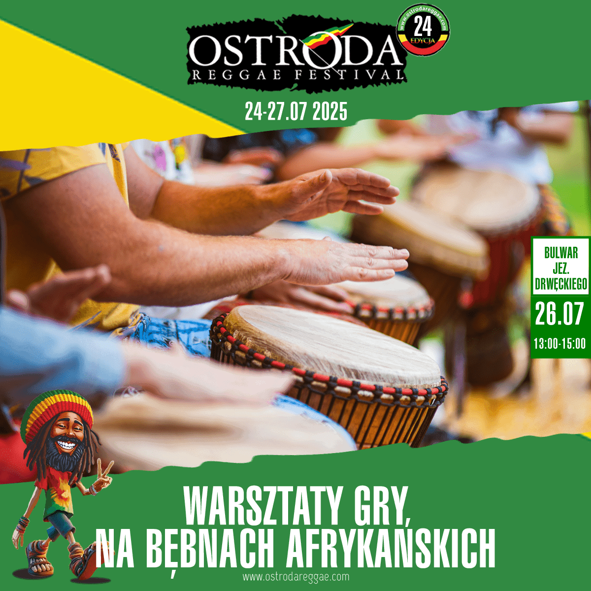 WARSZTATY GRY NA BĘBNACH AFRYKAŃSKICH